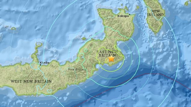 Un terremoto de 6,3 grados sacude el noreste de Papúa Nueva Guinea