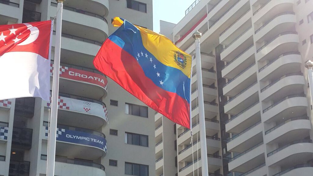Bandera de Venezuela fue izada en la Villa Olímpica de Río