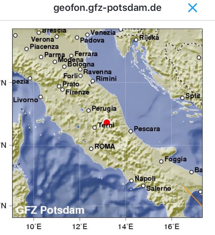 Fuerte sismo de magnitud 6,2 con varias réplicas estremeció el centro de Italia