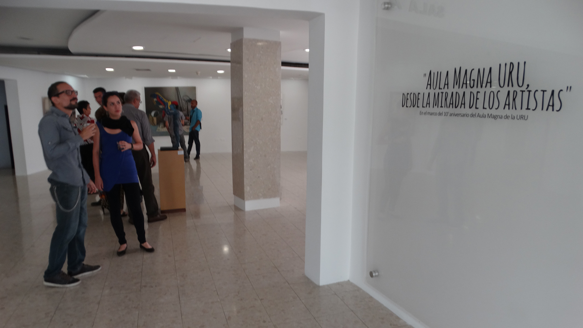 Noveles y consagrados convergen en la exposición  “Aula Magna URU, desde la Mirada de los Artistas”