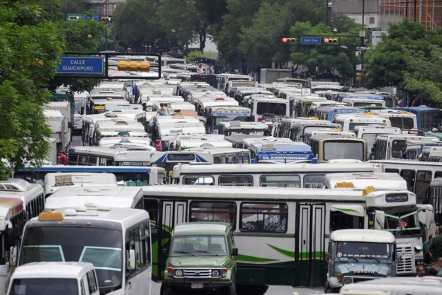 transporte paro chacao