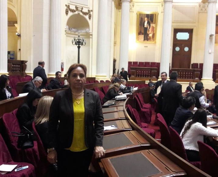 Conceden derecho de palabra a la madre de Lorent Saleh en Congreso de Perú