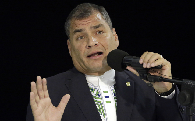 Correa dice que fallo de jueza ecuatoriana en su contra era un hecho consumado