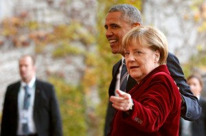 Merkel recibe a Obama en la Cancillería en su última visita a Europa