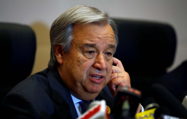 El secretario general de la ONU, Antonio Guterres (Foto archivo REUTERS/Tiksa Negeri)