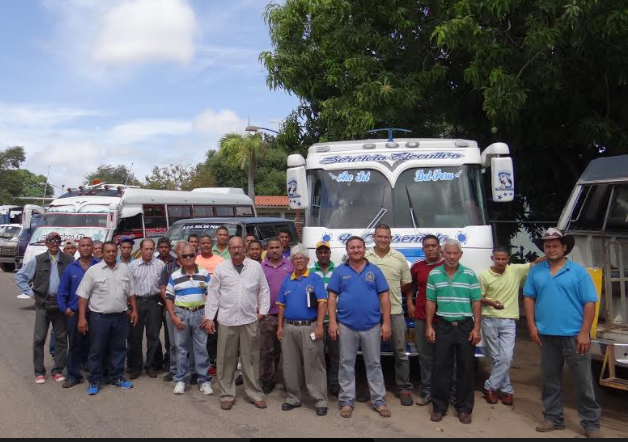 Transportistas protestaron y pidieron ajustar tarifa del pasaje en Ciudad Bolivar