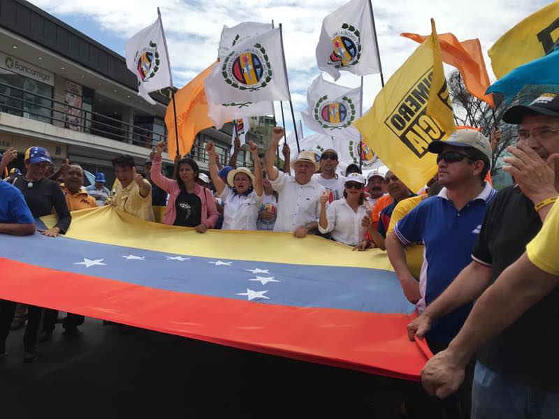 MUD protestó contra el “defensor del puesto”