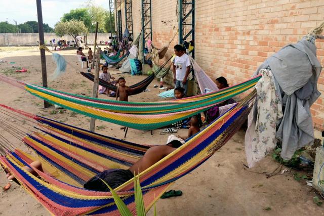 Foto: comunidad indígena venezolana Warao en un refugio en Boa Vista / hrw.org