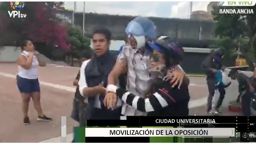 Herido periodista de El Nacional cuando cubría movilización en Ciudad Universitaria