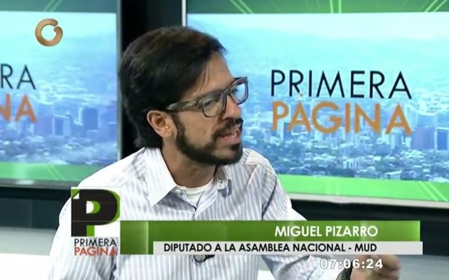 Miguel Pizarro, diputado ante la AN / Foto captura tv