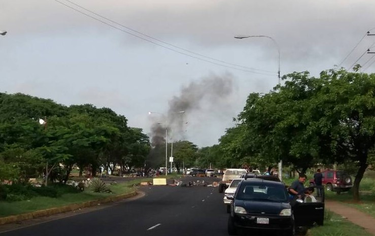 Ciudad Guayana se activó temprano con el trancazo #26Jun (Fotos)