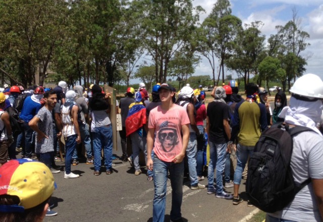 Foto: Protesta en Puerto Ordaz / Cortesía 
