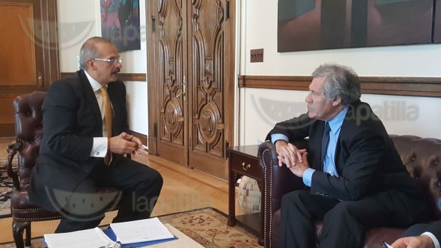 Magistrado Alejandro Rebolledo se reúne con secretario General de la OEA, Luis Almagro