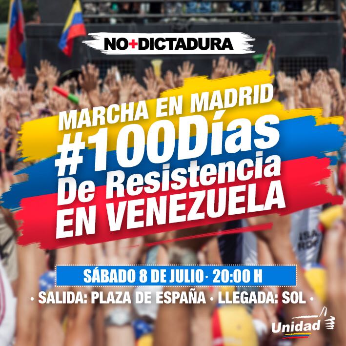 Venezolanos marcharán en Madrid para calentar motores por el plebiscito