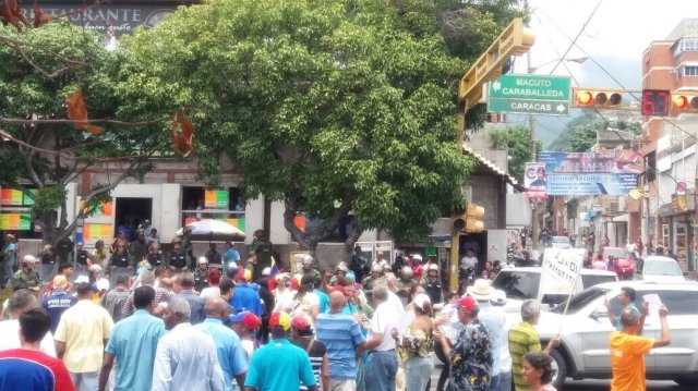 Foto: Varga durante el paro cívico nacional / Cortesía 