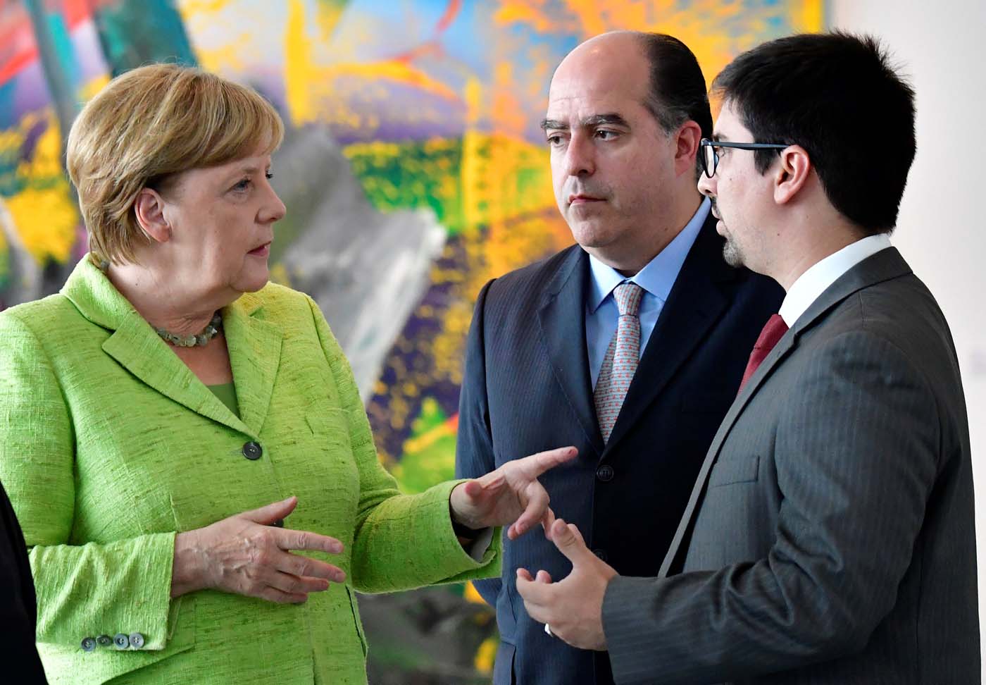 Angela Merkel recibió a Julio Borges y Freddy Guevara en Berlín (fotos)