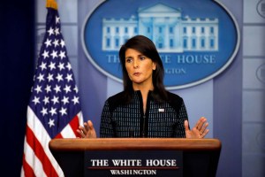 EEUU condena todo ataque terrorista, asegura embajadora Nikki Haley tras atentado en Irán
