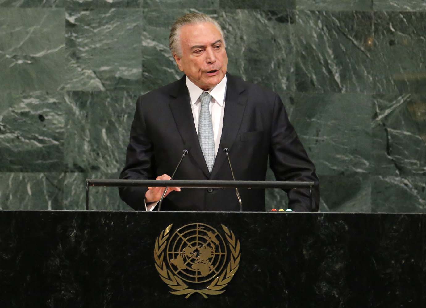 Temer lamenta en la ONU que los derechos humanos en Venezuela sigan deteriorándose