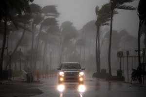 Así llegó Irma a Miami (video)