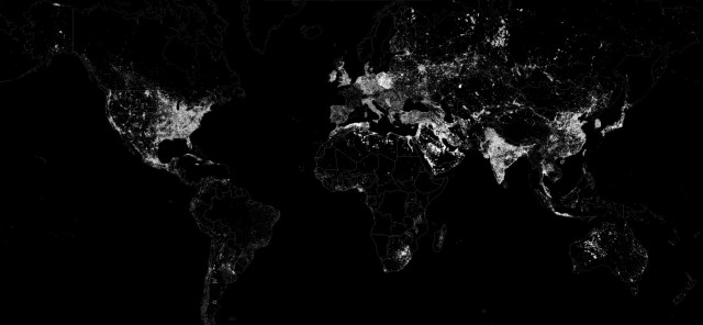 El mundo iluminado sólo por combustibles fósiles / GoCompare