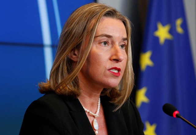  La jefa de la diplomacia europea, Federica Mogherini, | FOTO: EFE/ Julien Warnand