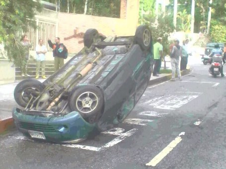 Accidente ocurrido en Altamira / Foto: Juan Solano