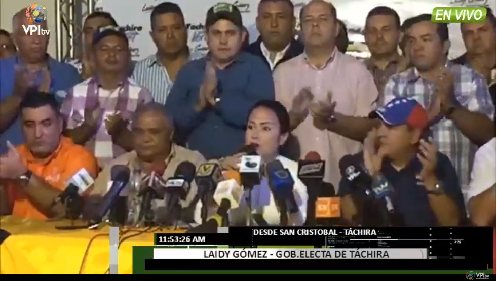 Laidy Gómez: Desde Táchira tienen respaldo los candidatos que les hicieron fraude