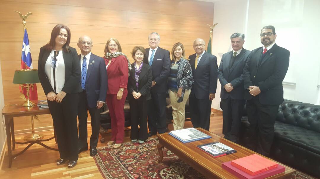 Magistrados del TSJ en el exilio fueron recibidos por el Tribunal de Chile (Foto)