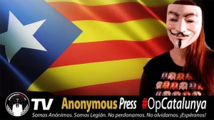 Anonymous bloqueó el sitio del Tribunal Constitucional “en defensa de una Cataluña libre” (Video)