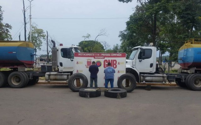 GNB incautó 2 toneladas de cobre y 74 mil litros de gasolina en carretera Machiques-Colón (Foto: @GNB_Zulia)