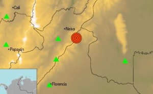 Sismo de magnitud 4,6 sacude el centro de Colombia