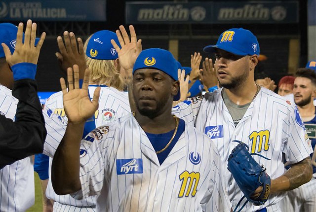 Navegantes del Magallanes celebra su triunfo // Foto LVBP