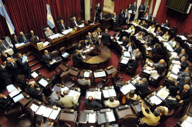 Imagen de archivo del Senado argentino (Foto: laciudad.com.ar)
