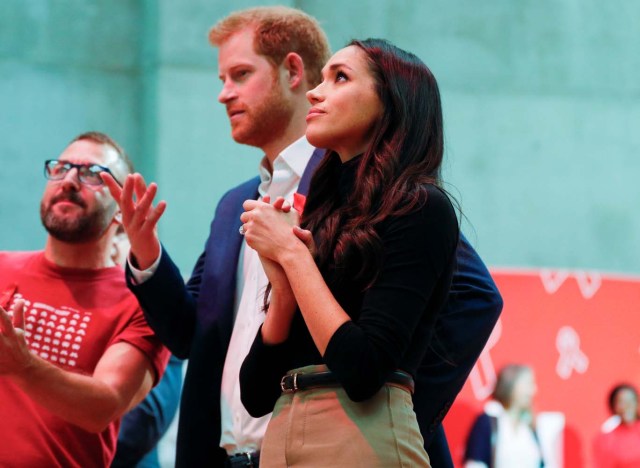 Britain's Prince Harry and his fiancee Meghan Markle visit the Terrence Higgins Trust World AIDS Day charity fair at Nottingham Contemporary in Nottingham, Britain, December 1, 2017. REUTERS/Adrian Dennis/Pool