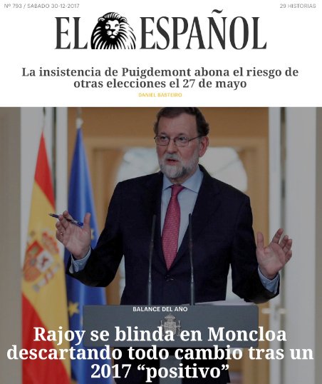 Portadas de la prensa internacional de este sábado #30Dic