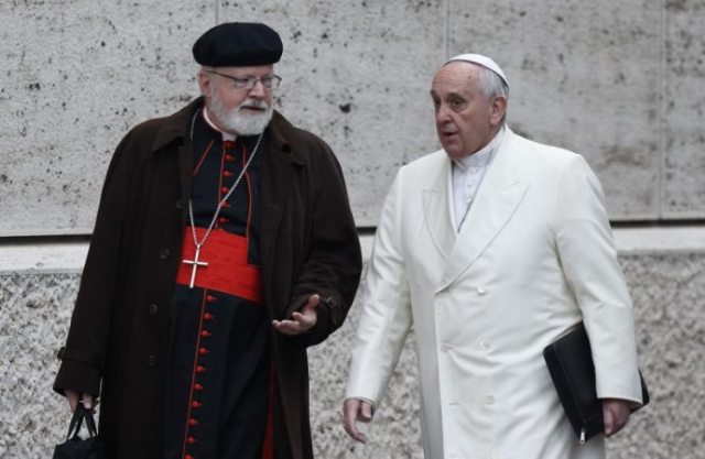 El cardenal Sean O` Malley y el papa Francisco