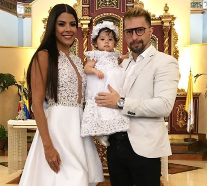 Kerly Ruiz e Irrael Gómez estuvieron juntos en el bautizo de su hija (FOTOS)