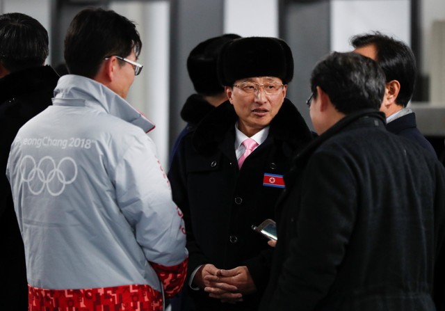 North Korean athletes arrive at the the Olympic Village in Gangneung, South Korea, February 1, 2018. REUTERS/Kim Hong-Ji