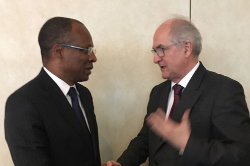 Antonio Ledezma se reunió con el primer ministro africano y conversaron sobre Venezuela