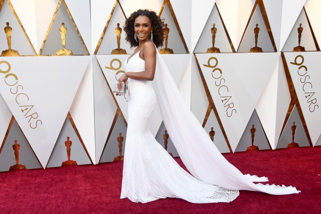 HOLLYWOOD, CA - MARCH 04: Janet Mock attends the 90th Annual Academy Awards at Hollywood & Highland Center on March 4, 2018 in Hollywood, California. Frazer Harrison/Getty Images/AFP