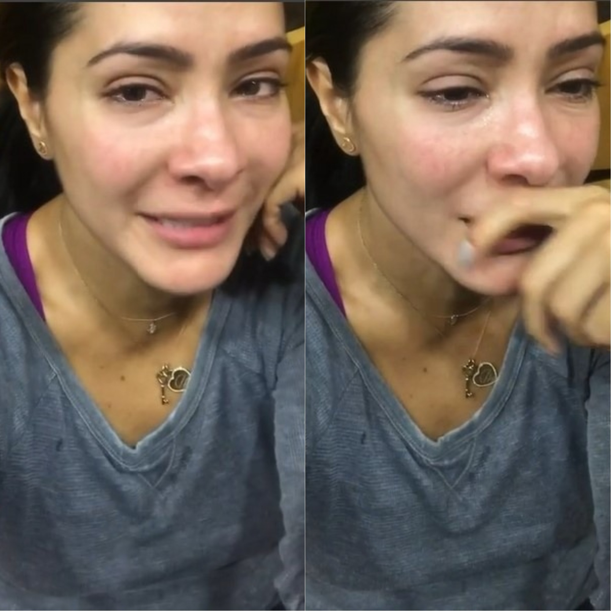 ¡Emotivo! Norkys Batista rompe en llanto al despedir del país a su hermana (VIDEO)