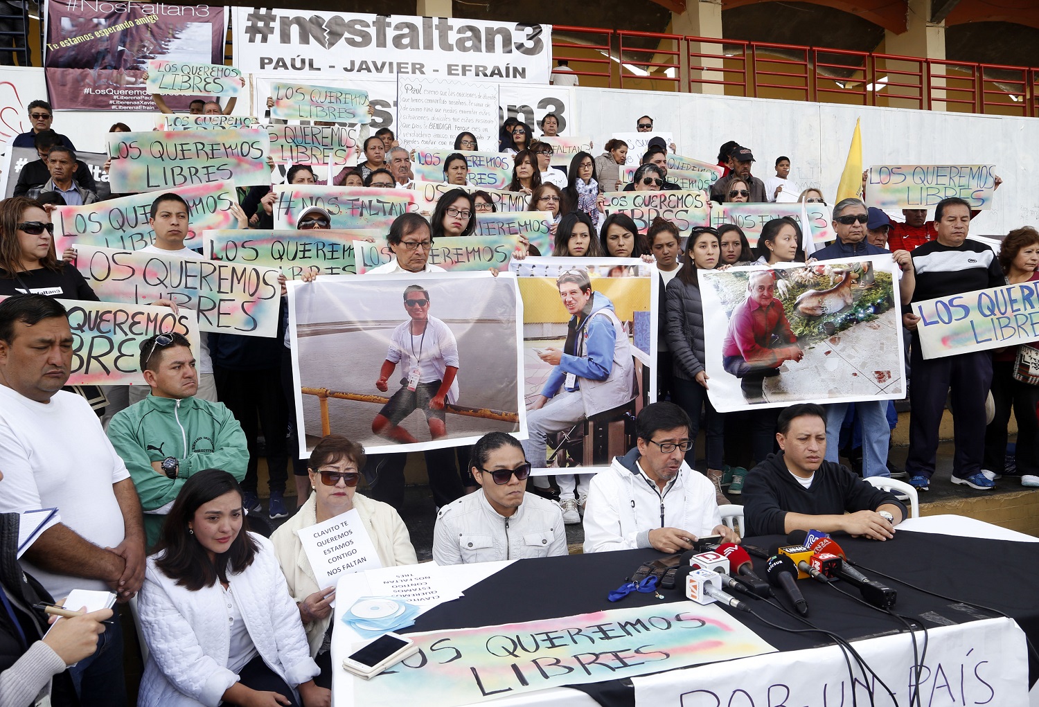 Revelan nombres de reporteros ecuatorianos secuestrados en frontera con Colombia