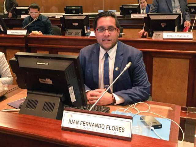 Foto: El defensor de Derechos Humanos y diputado ecuatoriano, Juan Fernando Flores / Prensa