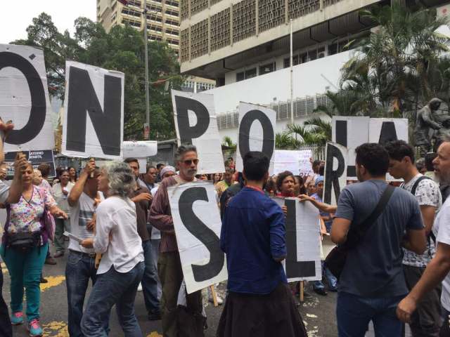 Foto: Protesta en el Hospital de Niños J. M. de los Ríos en Caracas / Steffany Carvajal - LaPatilla.com