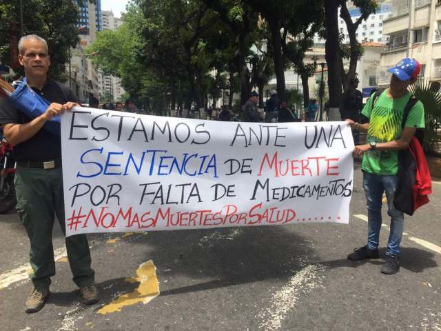 Foto: Protesta en el Hospital de Niños J. M. de los Ríos en Caracas / Steffany Carvajal - LaPatilla.com