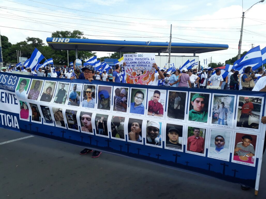 Comienza en Nicaragua una multitudinaria marcha contra el presidente Ortega