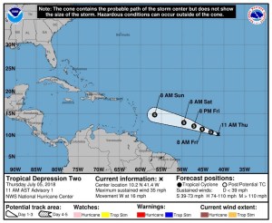 Puerto Rico atento a Beryl, que se disipa antes de llegar a las Antillas Menores