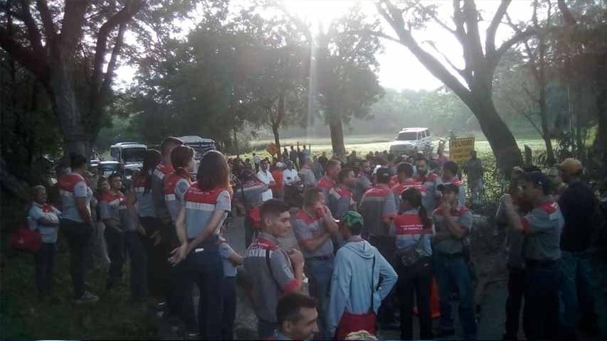 Cementeros trancaron carretera nacional en Aragua #7Sep