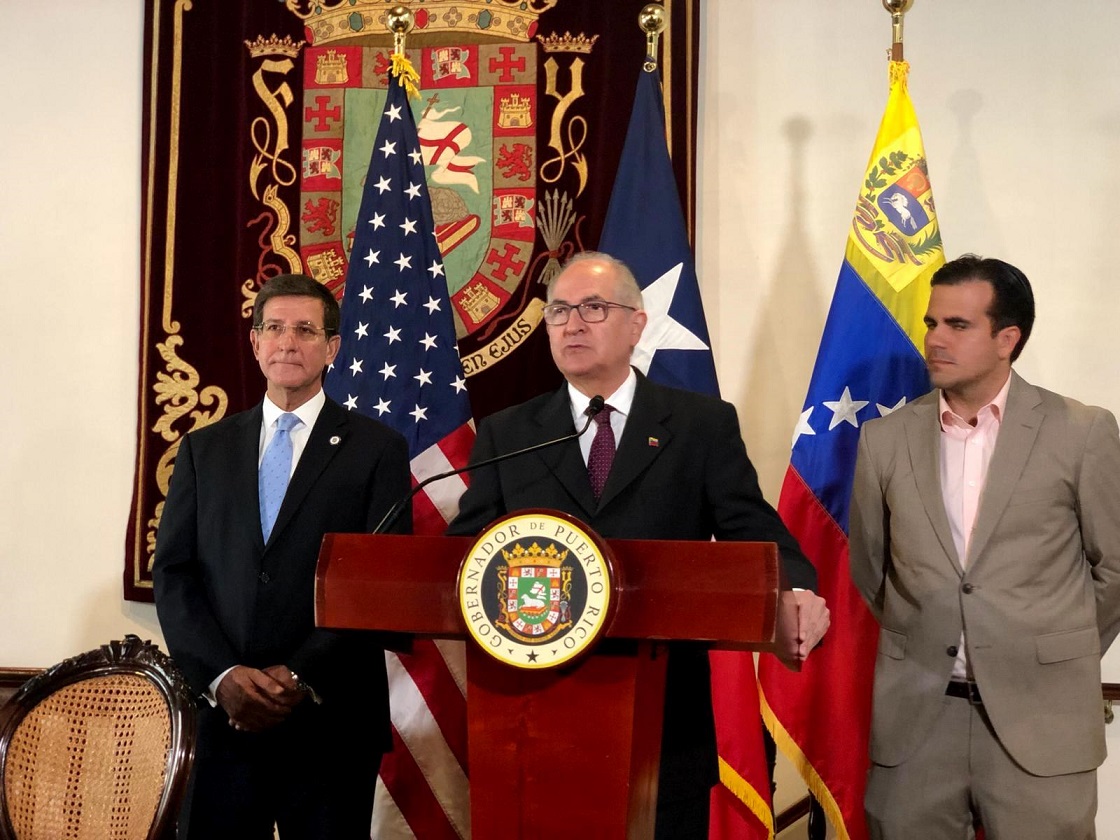 Antonio Ledezma suscribió acuerdo con Ricardo Roselló para la reconstrucción de Venezuela con participación plena de EEUU