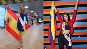 Miss Venezuela y Miss España vuelan juntas al Miss Universo (Foto)